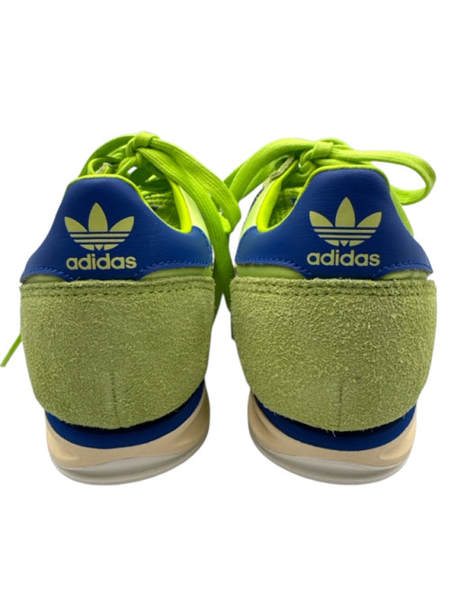Adidas Shoe Size 6 Lime Green & Blue Nylon Suede Low Top Sneakers Lime Green & Blue / 6