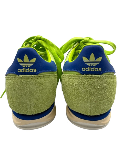 Adidas Shoe Size 6 Lime Green & Blue Nylon Suede Low Top Sneakers Lime Green & Blue / 6