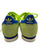 Adidas Shoe Size 6 Lime Green & Blue Nylon Suede Low Top Sneakers Lime Green & Blue / 6