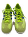 Adidas Shoe Size 6 Lime Green & Blue Nylon Suede Low Top Sneakers Lime Green & Blue / 6