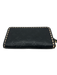 Louis Vuitton Black & Beige Leather Monogram embossed Contrast Trim Wallets Black & Beige