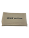 Louis Vuitton Black & Beige Leather Monogram embossed Contrast Trim Wallets Black & Beige