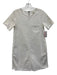 Current/Elliot Size 1 White Cotton Denim Short Sleeve Raw Hem Patch Pocket Dress White / 1