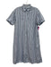 Zara Basic Size Small Blue, Green, & Navy Cotton Short Sleeve Button Front Dress Blue, Green, & Navy / Small