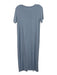 Lake Size Small Light Blue Bamboo Blend Short Sleeve Midi Pajama Dress Light Blue / Small