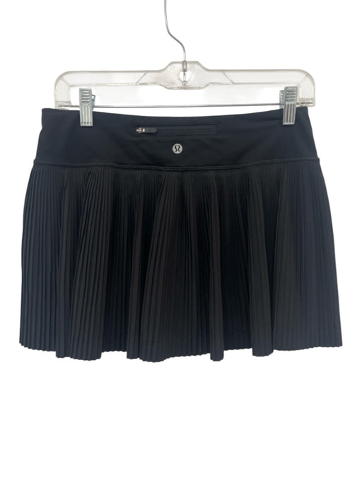 Lululemon Size XS Black Elastic Waist Pleated Athletic Skort Skirt Black / XS