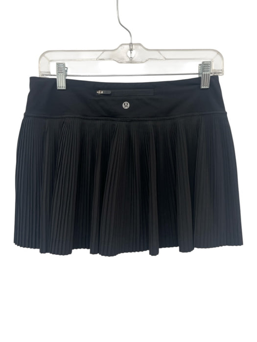 Lululemon Size XS Black Elastic Waist Pleated Athletic Skort Skirt Black / XS