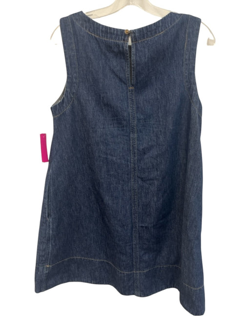 Banana Republic Size Small Dark Wash Cotton Denim Sleeveless Darted Dress Dark Wash / Small