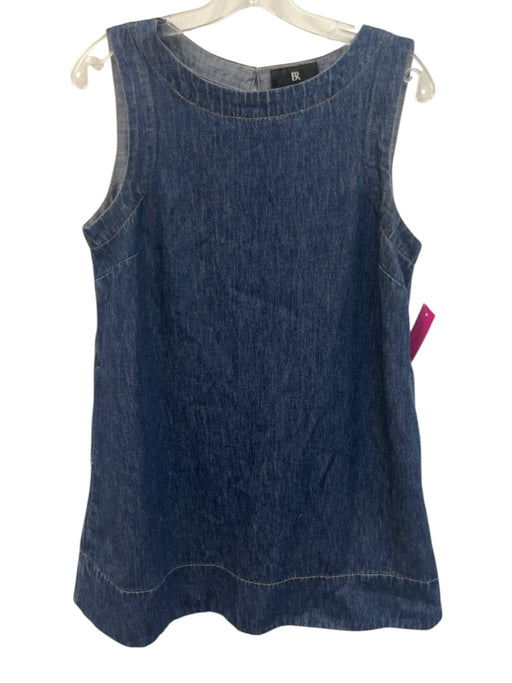 Banana Republic Size Small Dark Wash Cotton Denim Sleeveless Darted Dress Dark Wash / Small