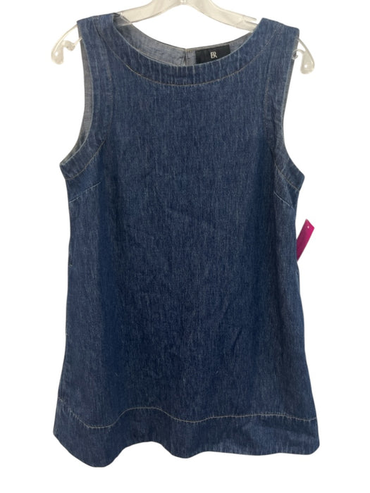Banana Republic Size Small Dark Wash Cotton Denim Sleeveless Darted Dress Dark Wash / Small