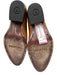 Tecovas Shoe Size 8 Brown Leather Almond Toe Gradient Embroidered Mules Brown / 8
