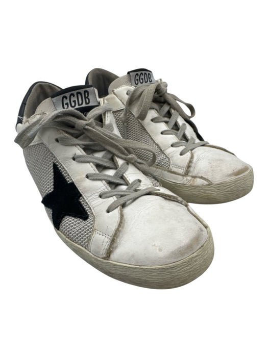 Golden Goose Shoe Size 39 White & Black Leather Upper Lace Up Star Sneakers White & Black / 39