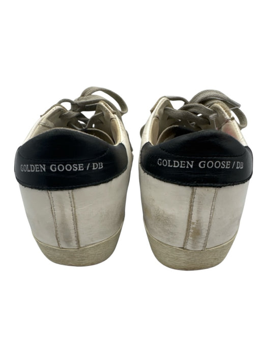 Golden Goose Shoe Size 39 White & Black Leather Upper Lace Up Star Sneakers White & Black / 39