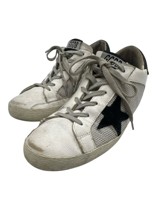 Golden Goose Shoe Size 39 White & Black Leather Upper Lace Up Star Sneakers White & Black / 39
