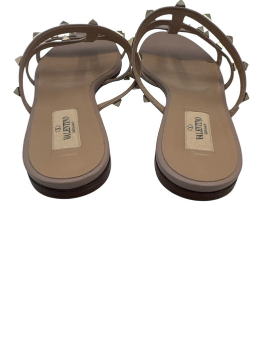 Valentino Garavani Shoe Size 39 Blush Beige Leather open toe Rockstud Sandals Blush Beige / 39