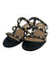 Valentino Garavani Shoe Size 39 Black Leather open toe Rock Studs Cage Sandals Black / 39
