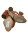 Loeffler Randall Shoe Size 8.5 Peach Fabric Shimmer Knot Detail Round Heel Mules Peach / 8.5
