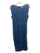 Pilcro Size S Blue Wash Cotton Blend Zip Back Sleeveless Front Slit Denim Dress Blue Wash / S