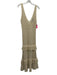 Sunday in Brooklyn Size M/L Cream Acrylic Sleeve Cut Outs Open Knit V Neck Dress Cream / M/L