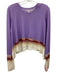 FP Movement Size M Purple & Multi Poly Blend Wide Neck Long Sleeve Top Purple & Multi / M