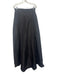 Alexia Maria Size 8 Black Silk Pleats Open Front Skirt Black / 8
