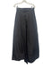 Alexia Maria Size 8 Black Silk Pleats Open Front Skirt Black / 8