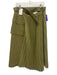 Mare Mare x Anthropologie Size L Green Cotton & Viscose Pleats Pockets Skirt Green / L
