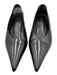 Toteme Shoe Size 37 Black Leather Pointed Toe Slip On Kitten Heel Pumps Black / 37