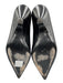 Toteme Shoe Size 37 Black Leather Pointed Toe Slip On Kitten Heel Pumps Black / 37