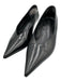 Toteme Shoe Size 37 Black Leather Pointed Toe Slip On Kitten Heel Pumps Black / 37