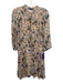 Zadig & Voltaire Size L Pink & Multi Viscose Long Sleeve All Over Print Dress Pink & Multi / L