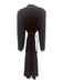 Zara Size S Brown Polyester Long Sleeve Button Up Sheer Midi Dress Brown / S