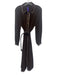 Zara Size S Brown Polyester Long Sleeve Button Up Sheer Midi Dress Brown / S