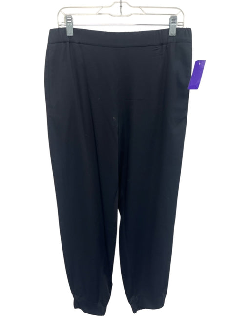COS Size 6 Dark Navy Viscose Blend Elastic Waist Sinched Ankle Pockets Pants Dark Navy / 6