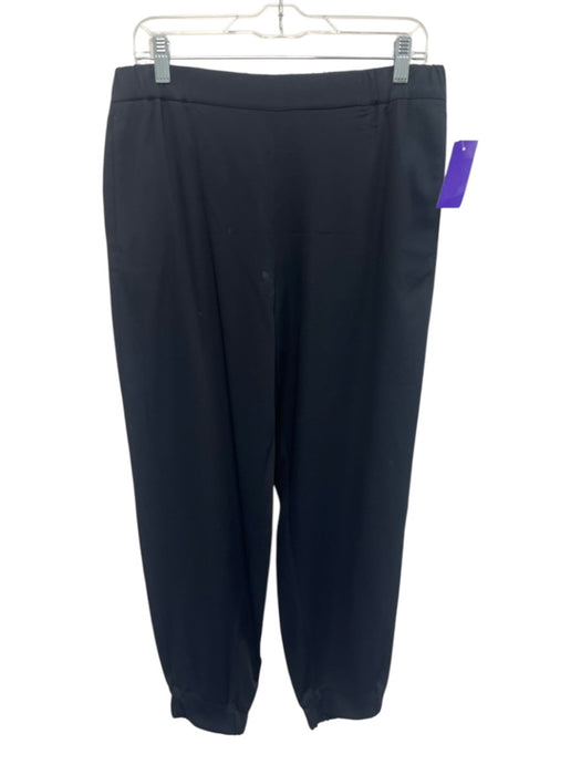 COS Size 6 Dark Navy Viscose Blend Elastic Waist Sinched Ankle Pockets Pants Dark Navy / 6