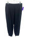 COS Size 6 Dark Navy Viscose Blend Elastic Waist Sinched Ankle Pockets Pants Dark Navy / 6