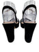 Stuart Weitzman Shoe Size 7 Black Leather Suede Open Toe Block Heel Pumps Black / 7