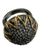 Stella & Dot Silver & Gold Metal Rhinestones Metal Shine Ring Silver & Gold