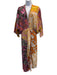 Zara Size M Purple, Yellow, Multi All Over Print Beaded 3/4 Sleeve Midi Dress Purple, Yellow, Multi / M
