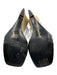 Reiss Shoe Size 37 White, Tan, Black Leather & Straw Wedge Square Toe Sandals White, Tan, Black / 37