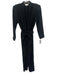 A.L.C. Size 4 Black Polyester Shoulder Pad Pleats Pockets Open Front Jumper Black / 4
