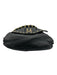 Halston Heritage Black & Gold Leather Studs Magnetic Flap Shoulder Strap Bag Black & Gold / M