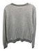 The Great Size 1 Gray Cotton Blend Ruffle Detail Trim Detail Sweatshirt Sweater Gray / 1