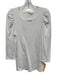Pomander Place Size Medium White Cotton Blend Long puff sleeve Striped Top White / Medium