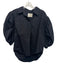 Citizens of Humanity Size XS Black Cotton Half Puff Sleeve Button Front Top Black / XS