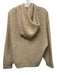 & Other Stories Size XS Tan Beige Polyamide Long Sleeve Knit Hood Ribbed Sweater Tan Beige / XS