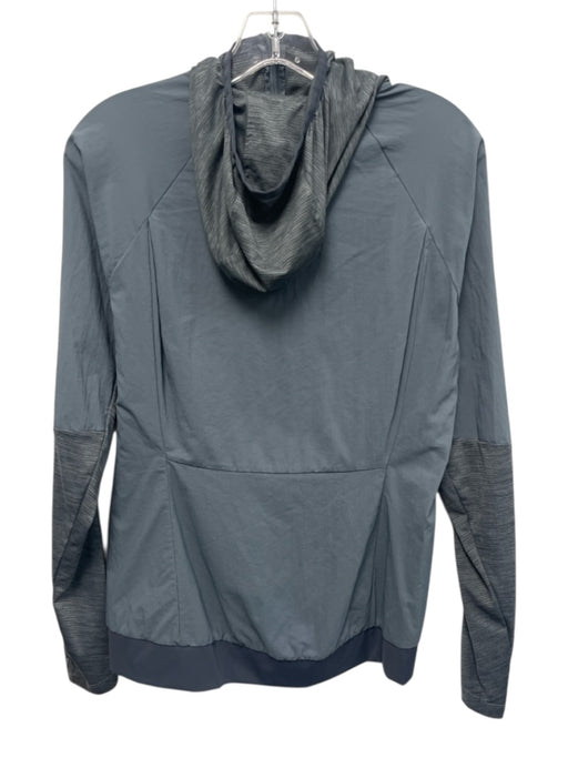 Patagonia Size Small Slate Blue Long Sleeve Half Zip Heathered Hooded Sweater Slate Blue / Small