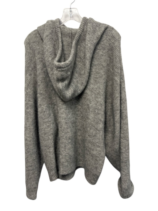& Other Stories Size XS Gray Polyamide Long Sleeve Knit Hood Ribbed Sweater Gray / XS