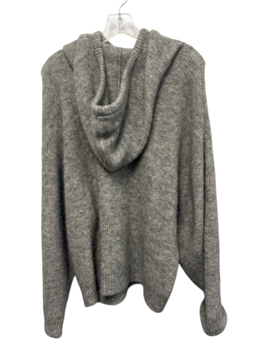 & Other Stories Size XS Gray Polyamide Long Sleeve Knit Hood Ribbed Sweater Gray / XS