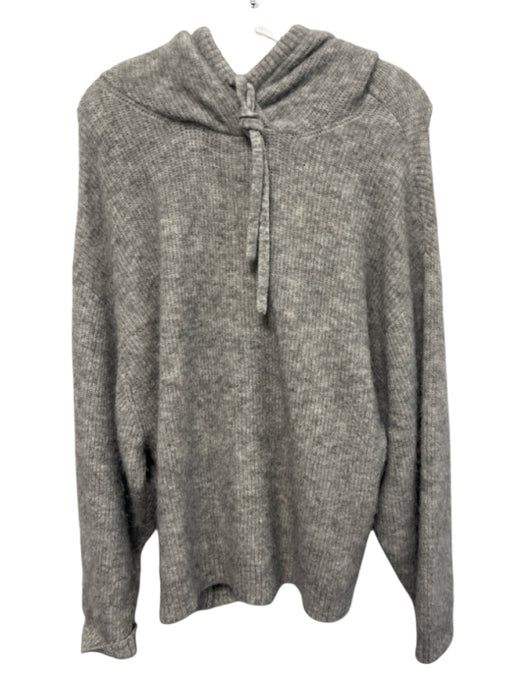 & Other Stories Size XS Gray Polyamide Long Sleeve Knit Hood Ribbed Sweater Gray / XS